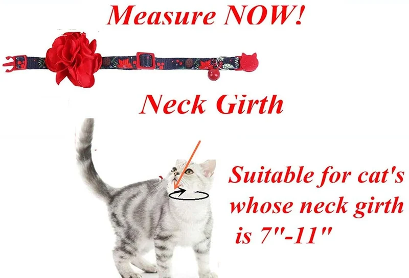 Boombone Collar de gato de flores, collares para perros y accesorios de San Valentín