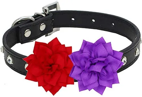 Collares de flores para mascotas, accesorios para gatos,