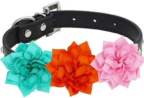 Collares de flores para mascotas, accesorios para gatos,
