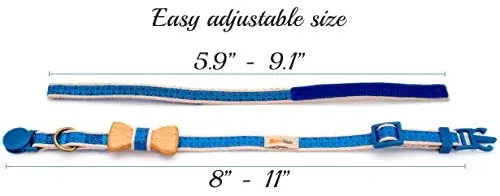 Collar en forma de corbata de lazo para la seguridad de gatos independientes, suave, ajustable y pulsera de la amistad para usted