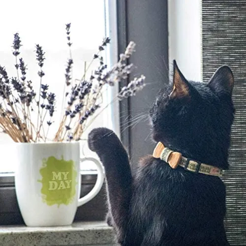Collar en forma de corbata de lazo para la seguridad de gatos independientes, suave, ajustable y pulsera de la amistad para usted