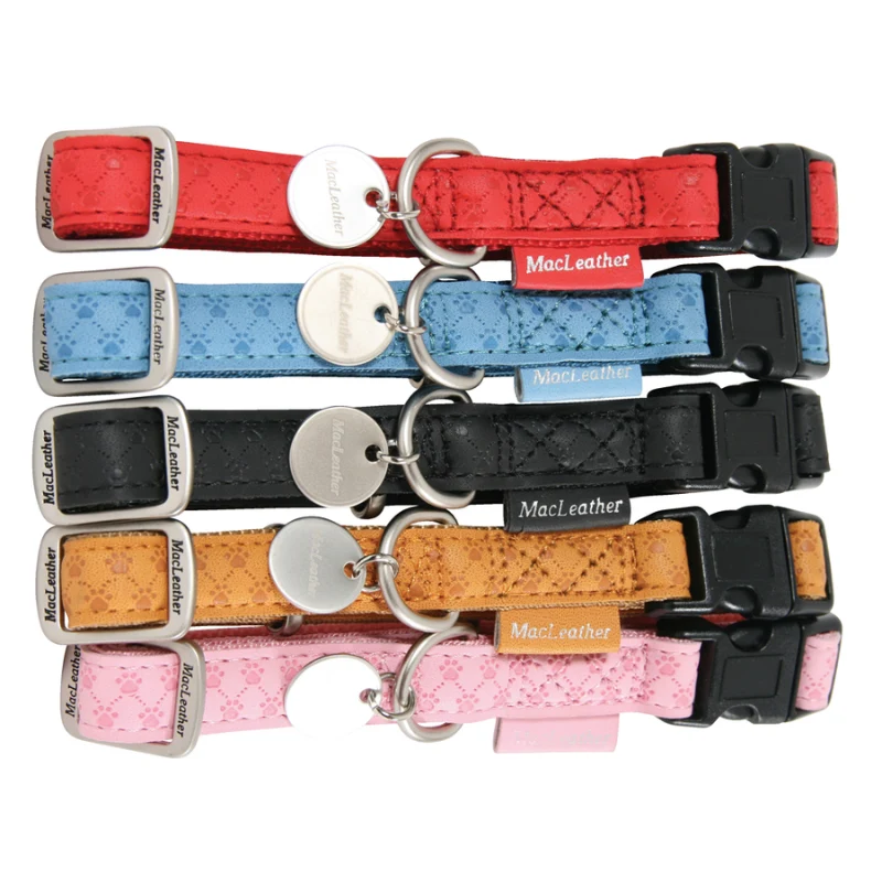 COLLAR PERRO CUERO MAC LEATHER MARRON