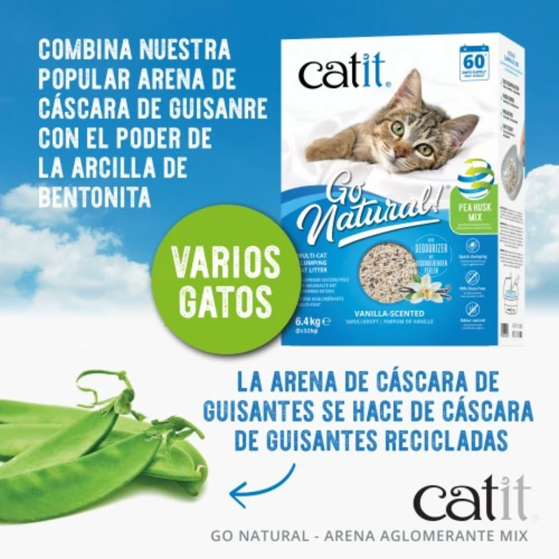 ARENA GO NATURAL CATIT MIX BENTO-GUISANTE 6,4 KG