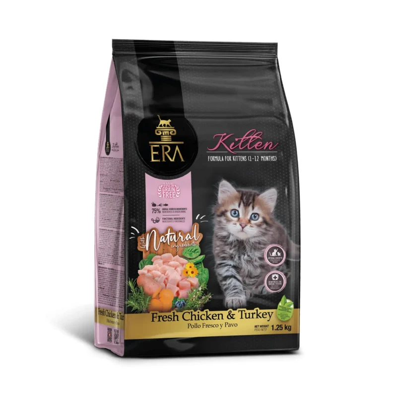 ERA Cat Grain Free KITTEN Fresh Chicken y Turkey Pienso para Gatitos