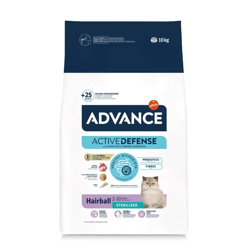 Advance Hairball Sterilized Control Bolas de Pelo Pienso para Gatos