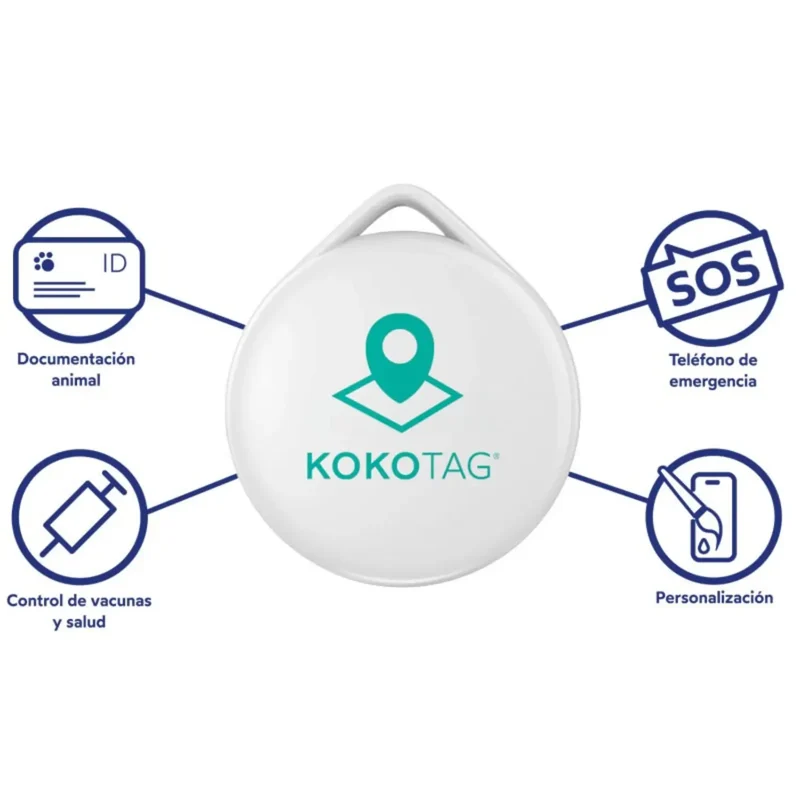 Kokotag Pets Chapa Rastreador y Localizador GPS para Perros