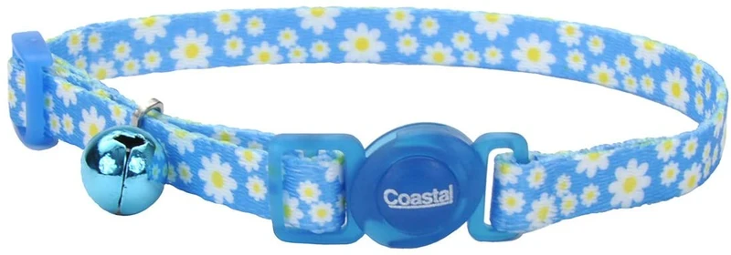 Coastal Pet Products ccp6781dab Fashion Safe gato ajustable collar con cascabeles Disidente, Daisy color azul