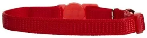 Coastal Pet Products ccp7001red nailon seguro de gato ajustable retención collar con campanas, rojo (Padre)
