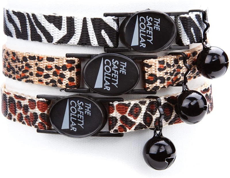 Meow Town cheetah-print Nylon Cat Collar, 8 – 12 inch