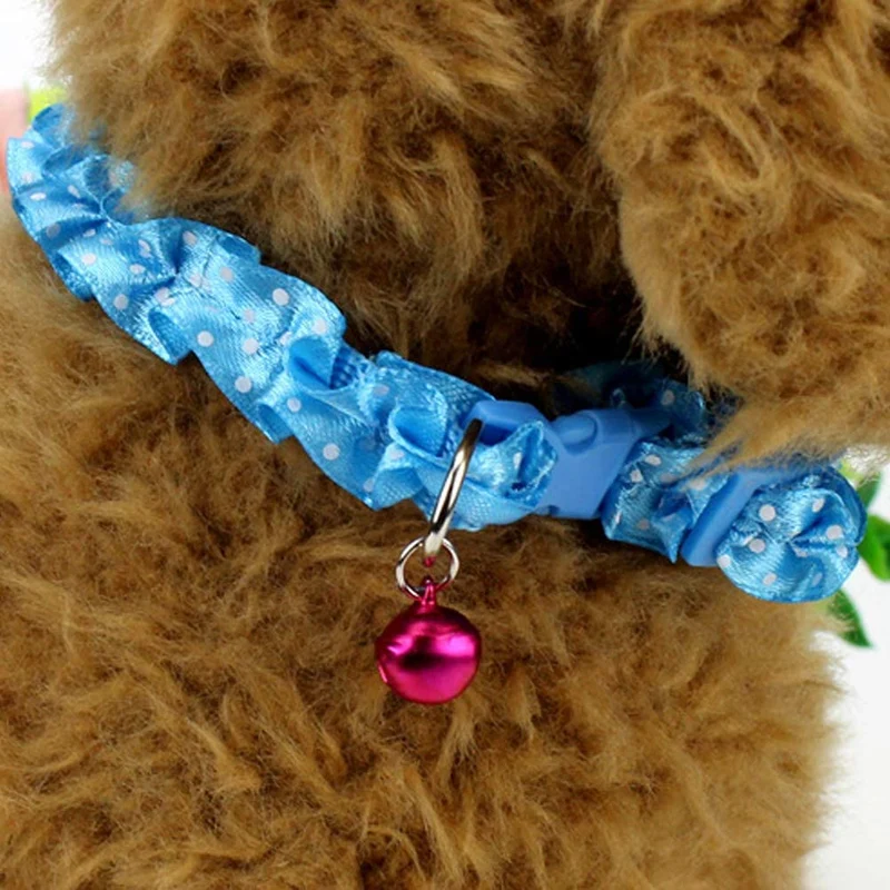Flyup collares para gato, 7 piezas collar para gatito con hebilla de liberación de seguridad y campana, encaje colorido