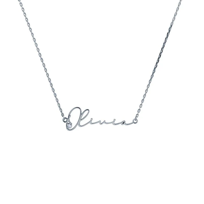 Collar Caligrafía de Plata 925 con Nombre Grabado