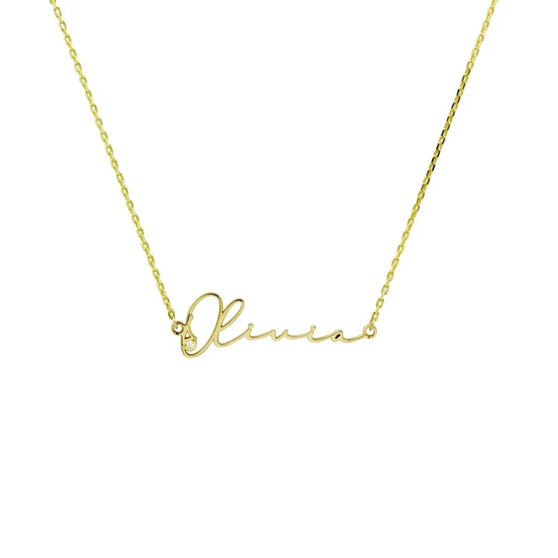 Collar Caligrafía de Plata 925 con Nombre Grabado