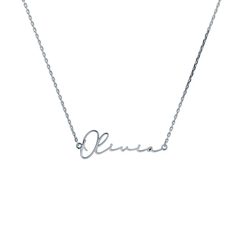 Collar Caligrafía de Plata 925 con Nombre Grabado