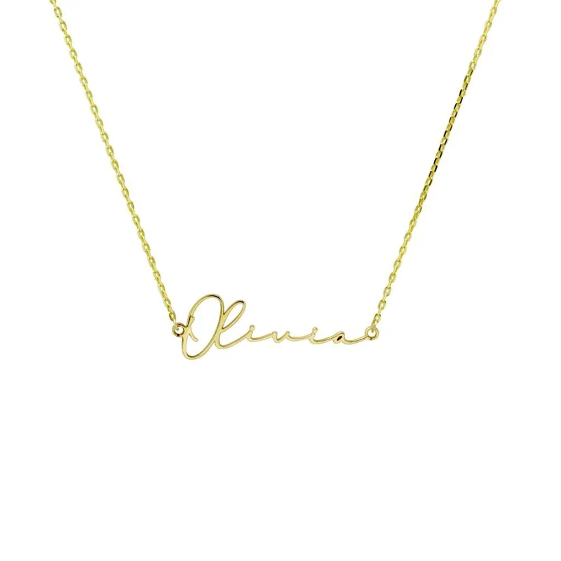 Collar Caligrafía de Plata 925 con Nombre Grabado