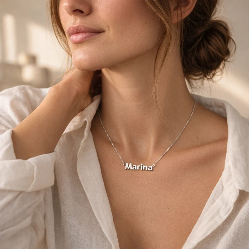 Collar de Plata 925 con Nombre Grabado