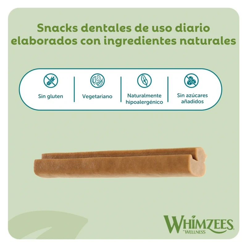 Whimzees Snacks Dentales para Cachorros Puppy Medianos/Grandes - 14 unidades