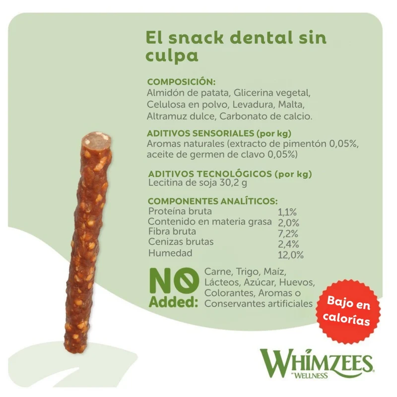 Whimzees Barritas Vegetarianas "S" Bolsa 28 uds