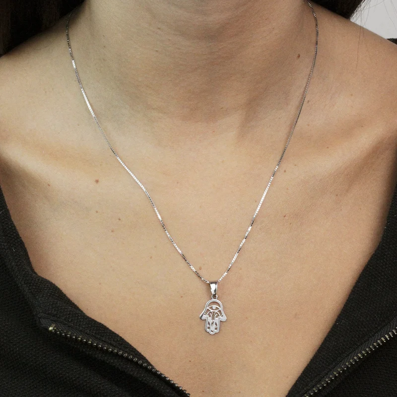 Colgante Mano de Fátima de Plata 925