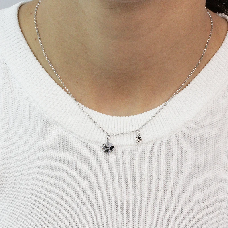 Collar Trébol de Plata 925 con Charm Trébol