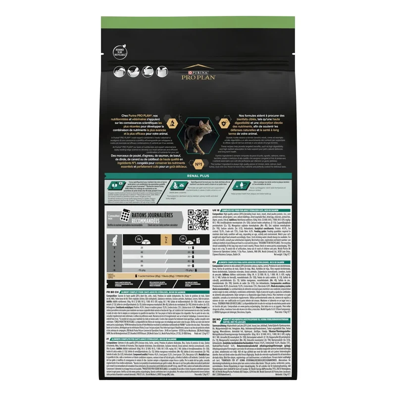Pro Plan Cat Sterilized Adult Renal+ Salmón 10 kg