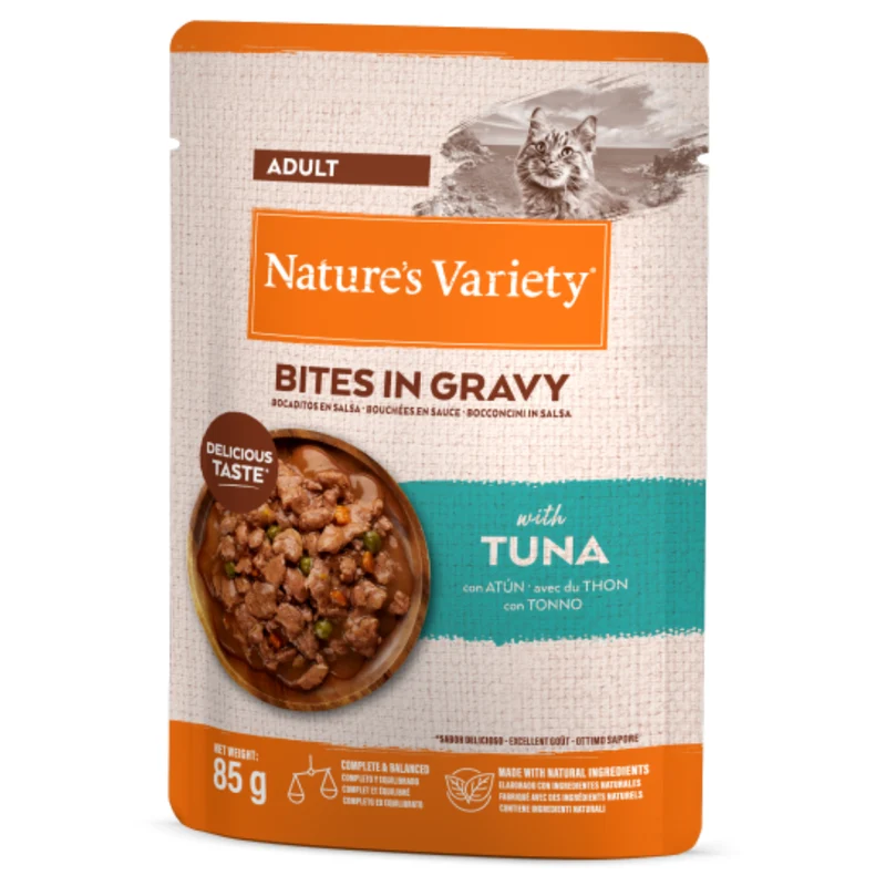 Nature'S Variety Cat Bocaditos en Salsa con Atún 85 g