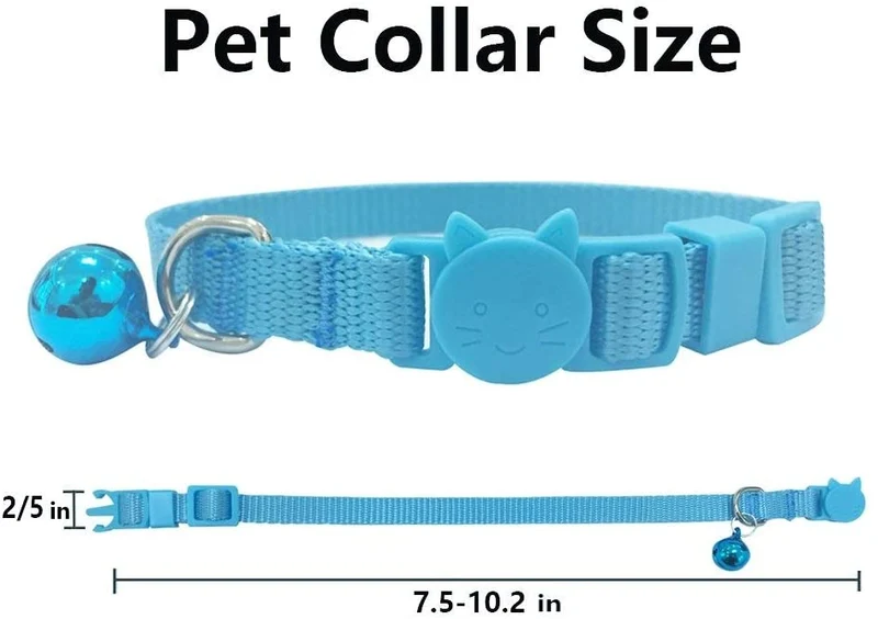 Numal cachorro ID collares para perros y gatos juego de, 12 piezas hecho de Super suave de nylon y cierre de seguridad Ideal para forro polar Identificación con tabla de registros
