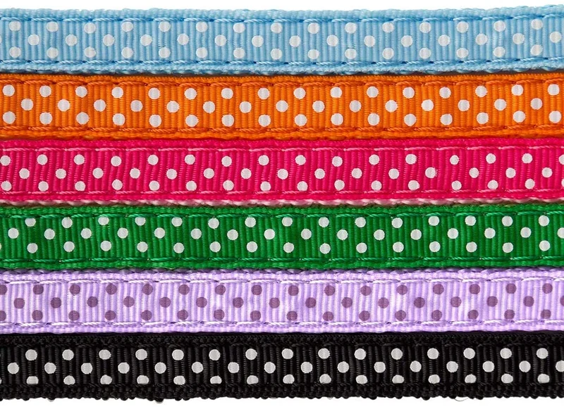 PUPTECK Collar de gato – 6 piezas de lunares ajustables con campana Fit Kitty