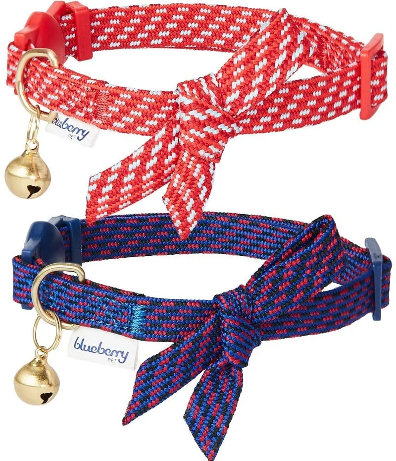 Blueberry Pet - Collares de seguridad para gato con opción personalizada, 2 unidades