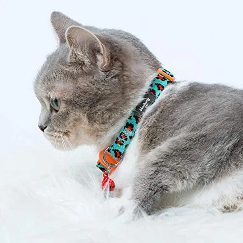 Blueberry Pet - Collares de seguridad para gato con opción personalizada, 2 unidades