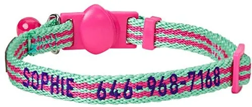 Blueberry Pet - Collares de seguridad para gato con opción personalizada, 2 unidades