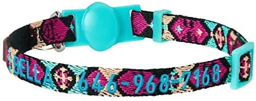 Blueberry Pet - Collares de seguridad para gato con opción personalizada, 2 unidades