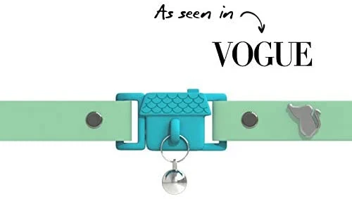 Collar de gato de Kittyrama. Ganador del premio. Como se ve en British Vogue. Otros estilos y colores disponibles. Para gatos adultos.