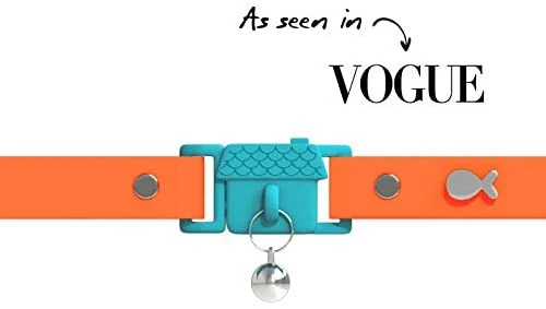 Collar de gato de Kittyrama. Ganador del premio. Como se ve en British Vogue. Otros estilos y colores disponibles. Para gatos adultos.