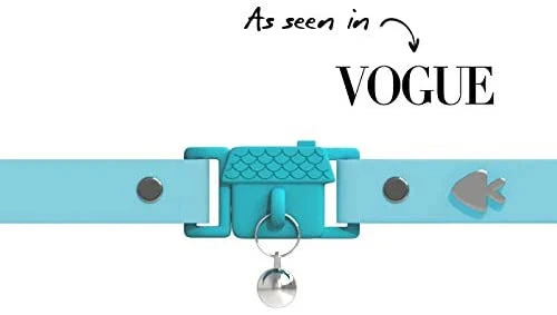 Collar de gato de Kittyrama. Ganador del premio. Como se ve en British Vogue. Otros estilos y colores disponibles. Para gatos adultos.