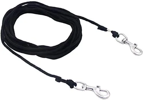 OFPUPPY Cat Tie Out Pet Rope Leash - Nylon Braided Cat Lead for Outside, Black,