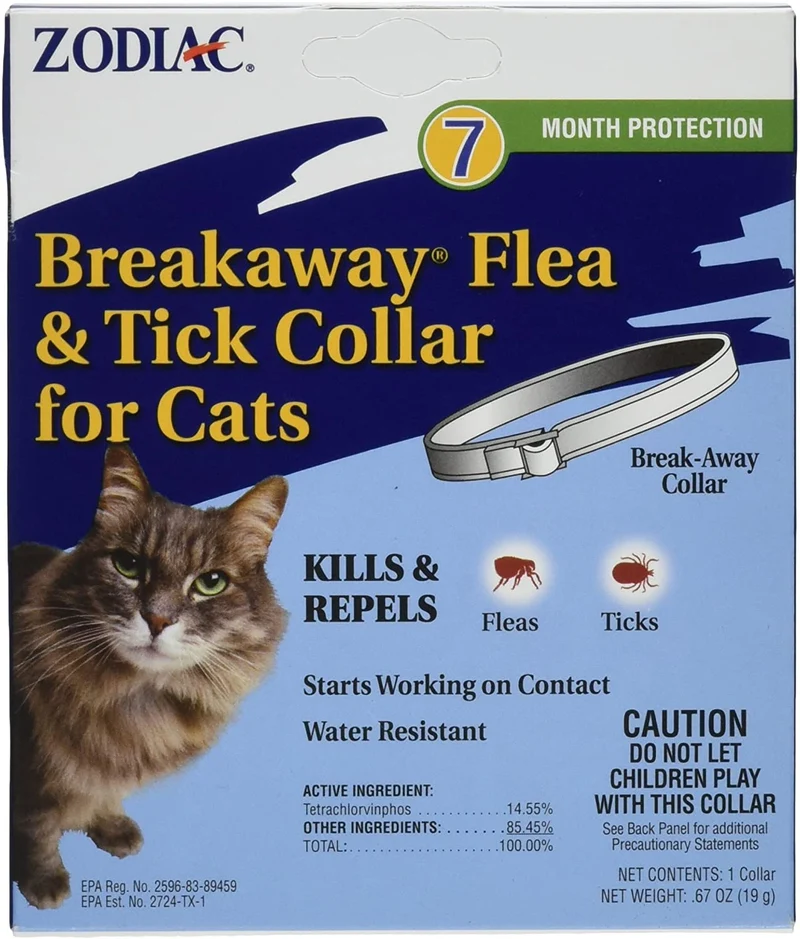 Zodiac Breakaway Flea and Tick Collar para gatos, 13"