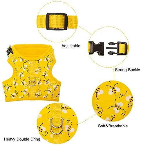 BINGPET Arnés para gato con correa y cuello para caminar, a prueba de escape, con correa de 59 pulgadas – Arneses de chaleco suave ajustable para gatos de tamaño mediano grande