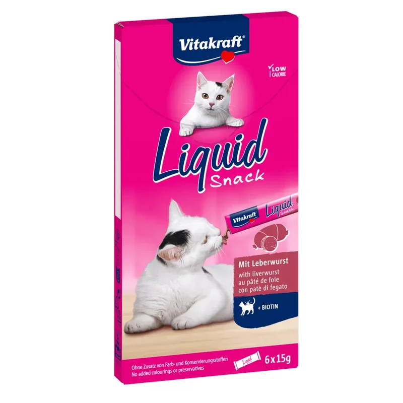 Vitakraft Cat Liquid Snacks Paté con Biotina 90 g