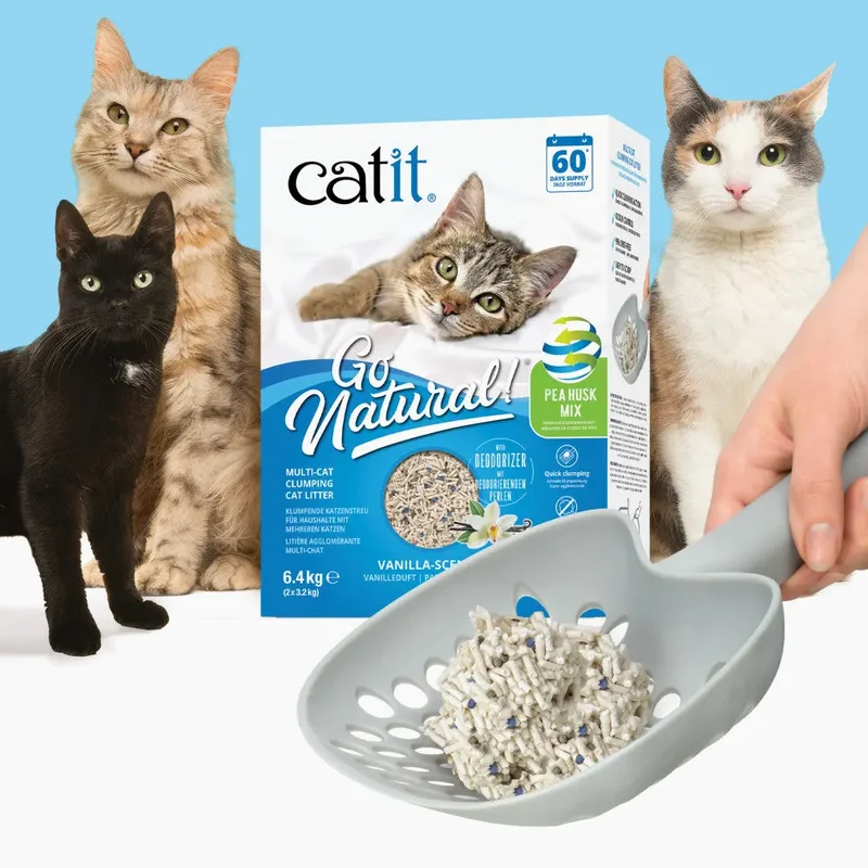 Catit Go Arena Natural Bento Guisante Vainilla 6,4 kg