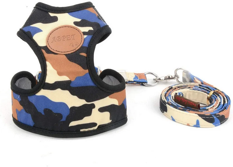 SMALLLEE_Lucky_Store - Conjunto de arnés de malla suave de nailon para mascotas, gatos