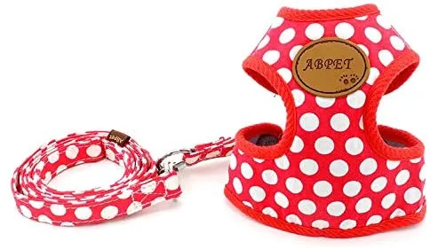 SMALLLEE_Lucky_Store - Conjunto de arnés de malla suave de nailon para mascotas, gatos