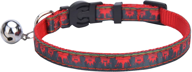 bingpet 2 Pcs/set Nylon personalizado Cat Breakaway Collar ajustable con Bell