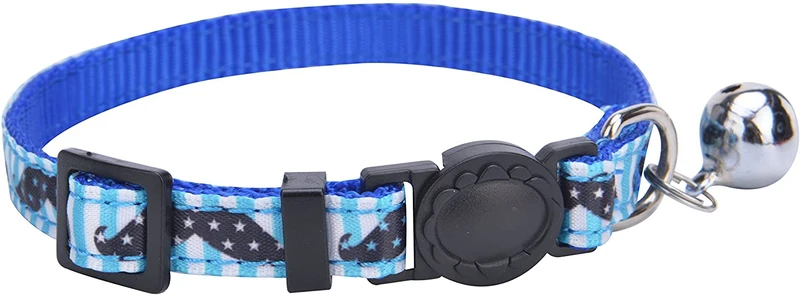 bingpet 2 Pcs/set Nylon personalizado Cat Breakaway Collar ajustable con Bell
