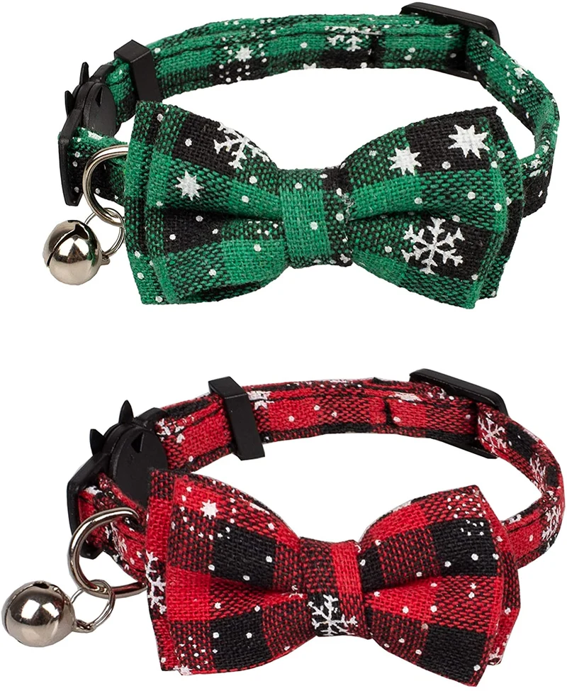 Gyapet Collar para gatos y mascotas Romper con timbre Bowtie Floral lazo desmontable ajustable de seguridad cachorro