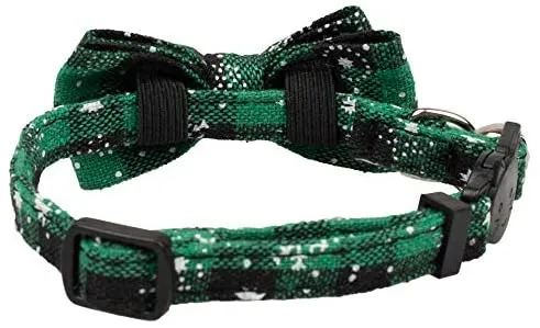 Gyapet Collar para gatos y mascotas Romper con timbre Bowtie Floral lazo desmontable ajustable de seguridad cachorro