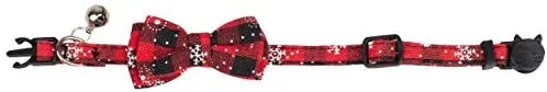 Gyapet Collar para gatos y mascotas Romper con timbre Bowtie Floral lazo desmontable ajustable de seguridad cachorro