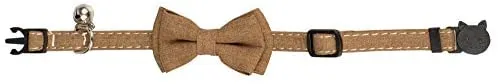 Gyapet Collar para gatos y mascotas Romper con timbre Bowtie Floral lazo desmontable ajustable de seguridad cachorro