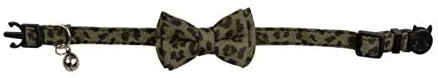 Gyapet Collar para gatos y mascotas Romper con timbre Bowtie Floral lazo desmontable ajustable de seguridad cachorro