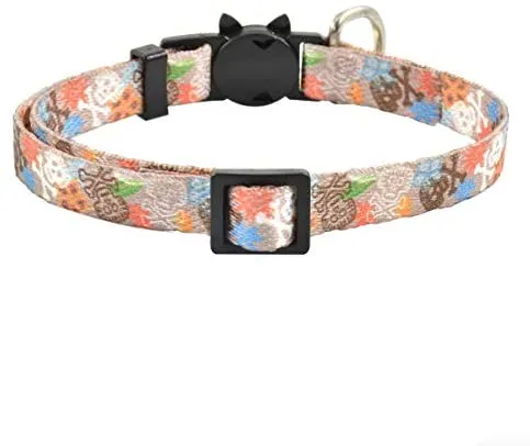 XPangle Collar para gato con campana, lindo collar de seguridad ajustable para gatito cachorro cuello 7.8 – 11.8 pulgadas