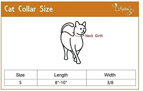 2 Pcs/set cat Collar escindidas lona Safe gatito cachorro collares con Bell ajustable